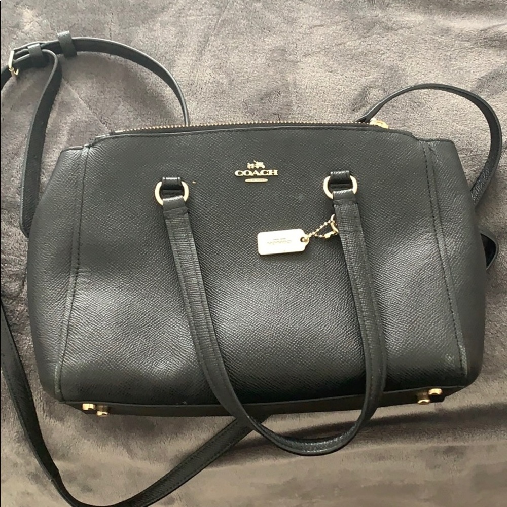 Coach double zip saffiano crossbody